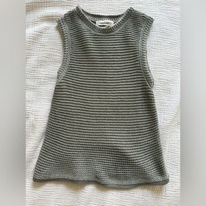 Everlane cotton open stitch tank